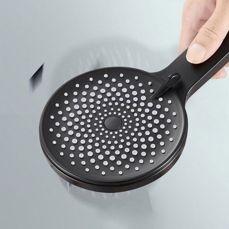 Contemporary Round Shower Head Solid Color Handheld Shower Head for Bathroom