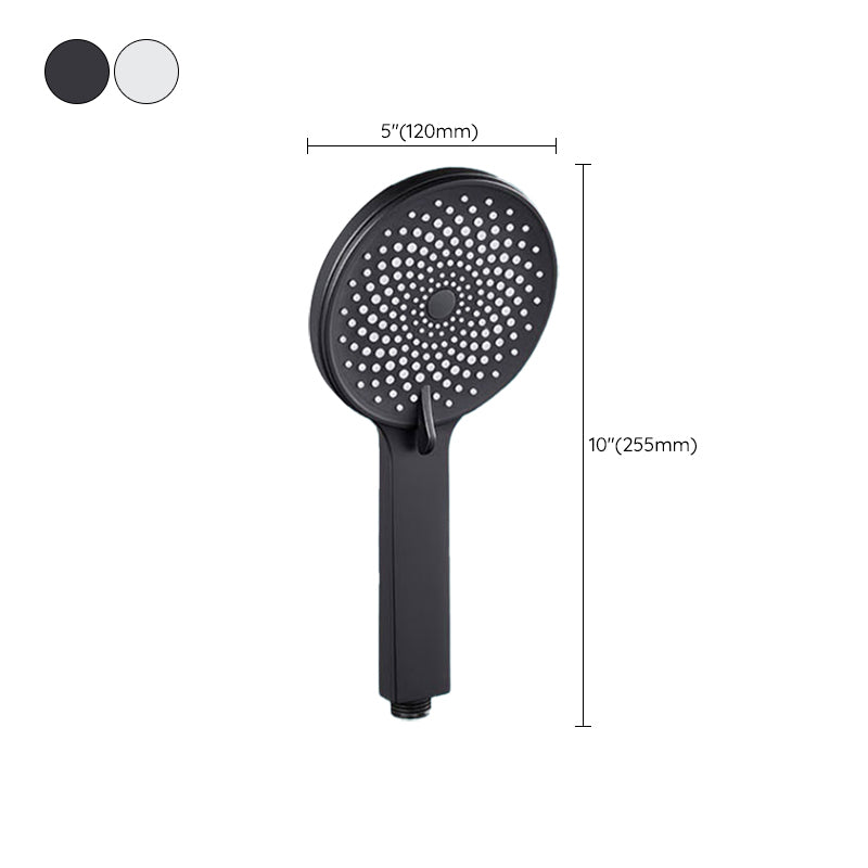 Contemporary Round Shower Head Solid Color Handheld Shower Head for Bathroom