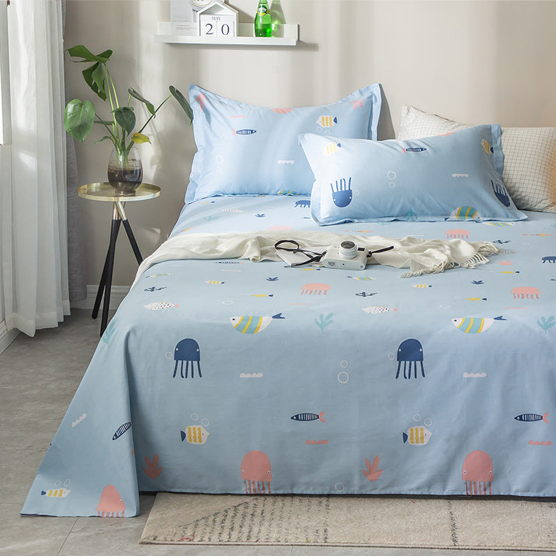 Cotton Bed Sheet Single Piece Dormitory Home Bedroom Fitted Sheet