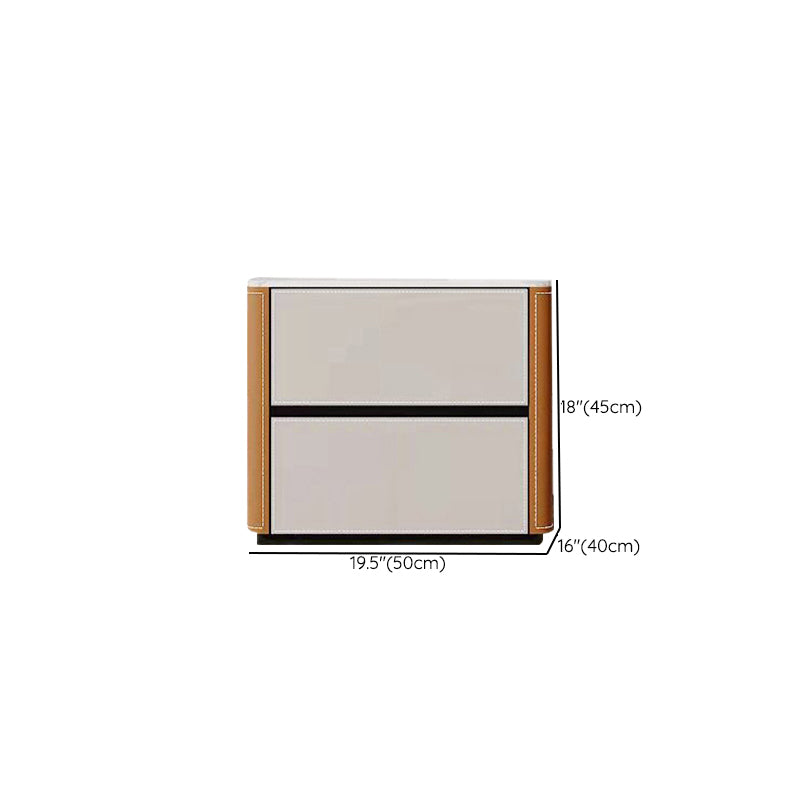 Contemporary Home Stone Storage Chest Vertical Chest with Drawers