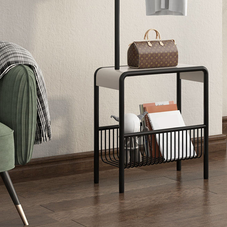 Modern Style Coat Rack Solid Color Free Standing Hooks Design Metallic Coat Hanger