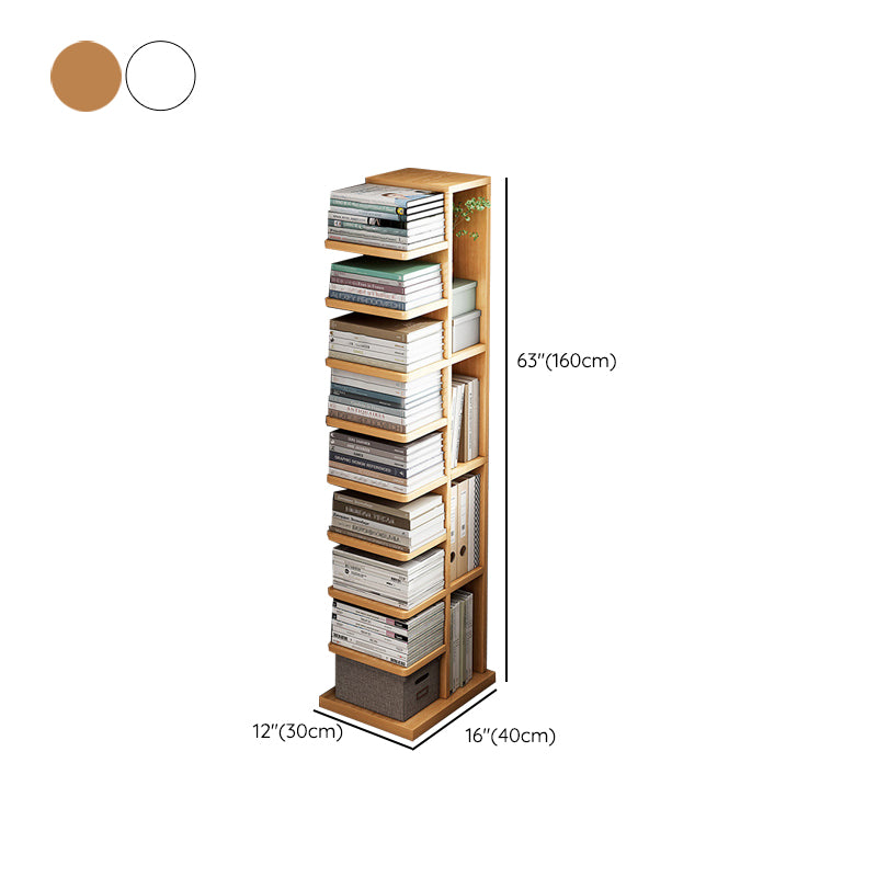 Engineered Wood Contemporary Bookshelf Standard Bookcase with Shelves