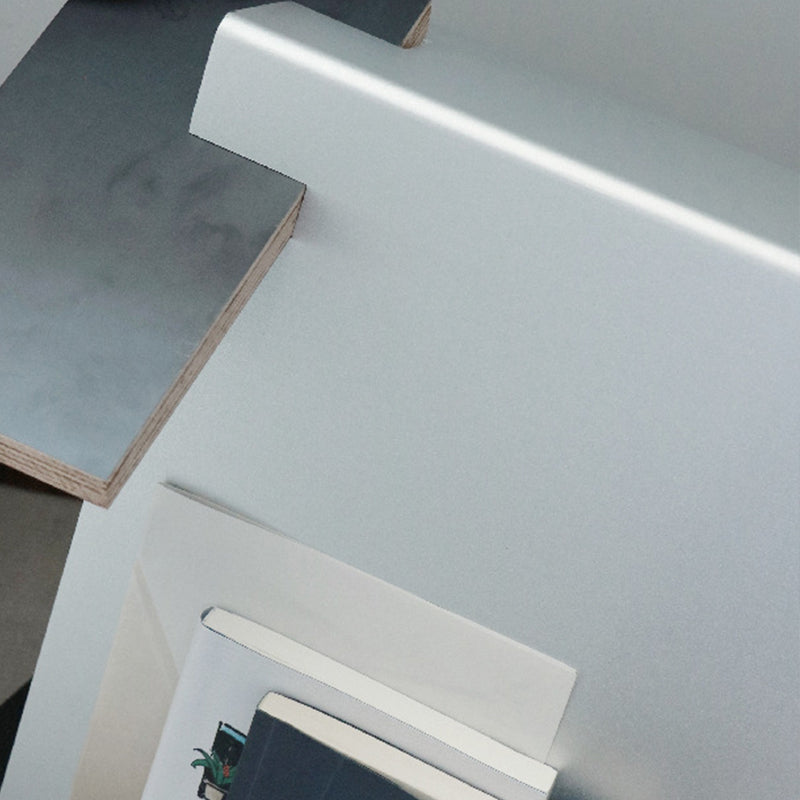 Scandinavian Engineered Wood Bookcase Standard Closed Back Bookshelf