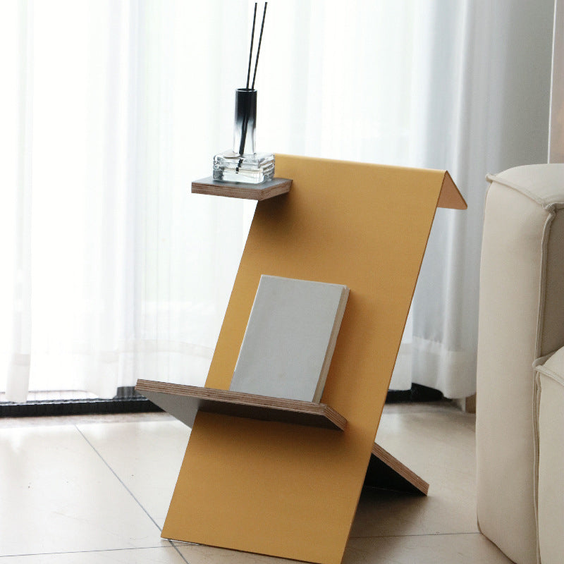 Scandinavian Engineered Wood Bookcase Standard Closed Back Bookshelf