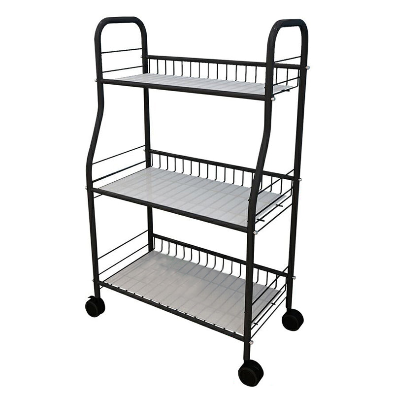 Contemporary Standard Bookshelf Open Back Metal Bookcase with Shelves