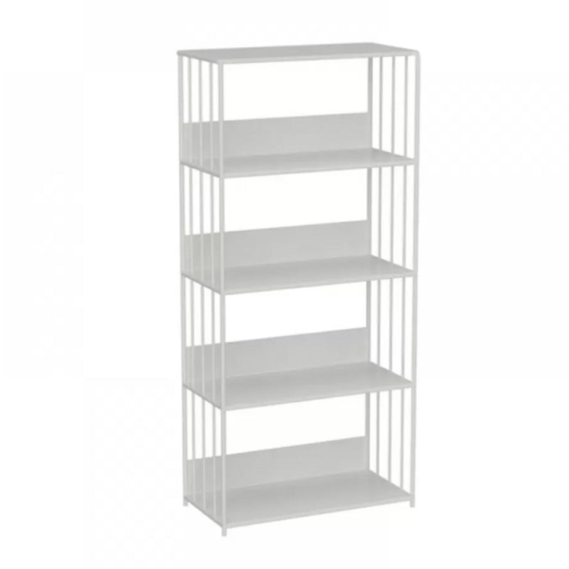 Scandinavian Metal Bookcase Standard Open Back Bookshelf with Shelves