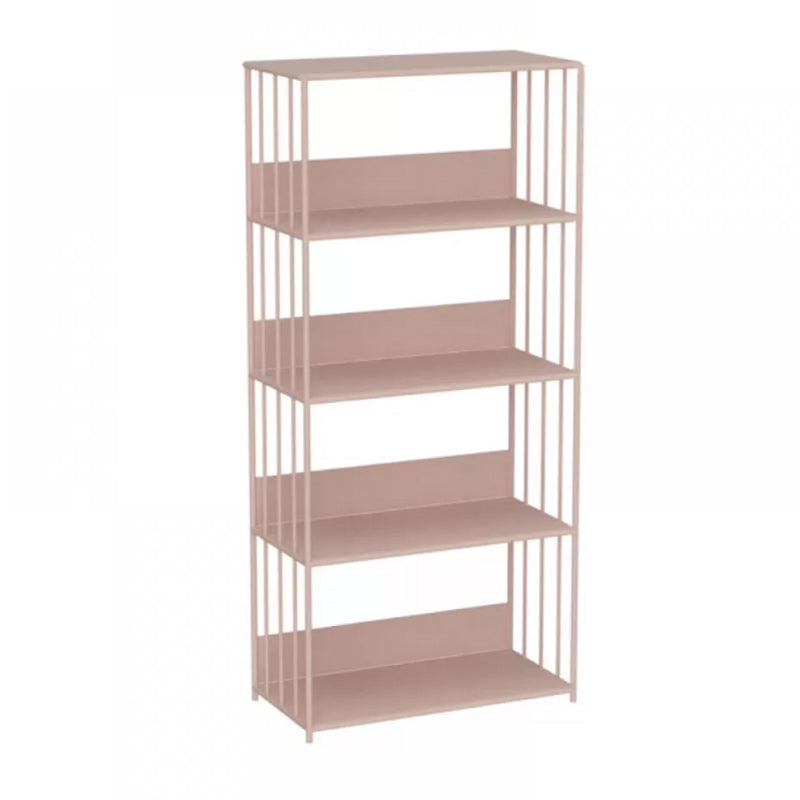 Scandinavian Metal Bookcase Standard Open Back Bookshelf with Shelves