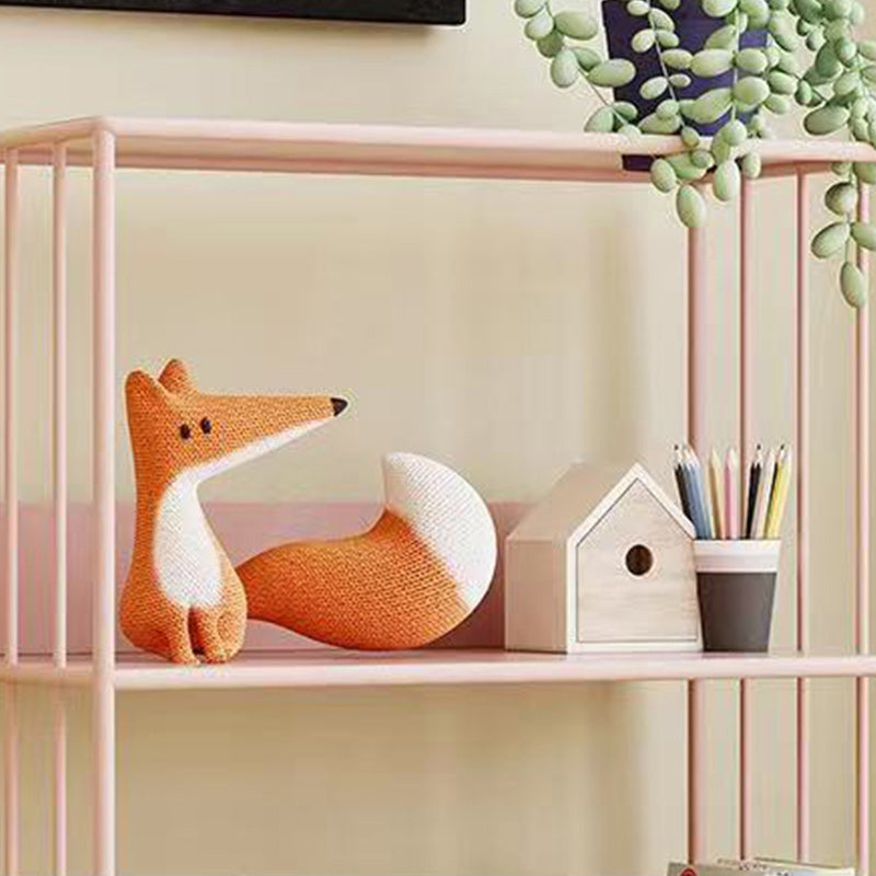 Scandinavian Metal Bookcase Standard Open Back Bookshelf with Shelves