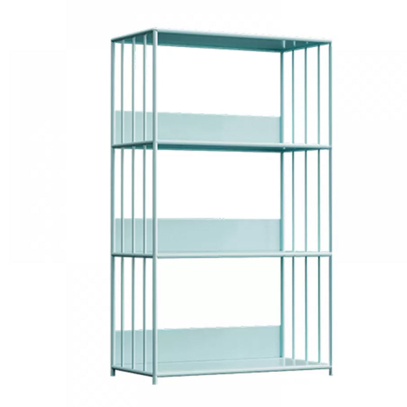 Scandinavian Metal Bookcase Standard Open Back Bookshelf with Shelves