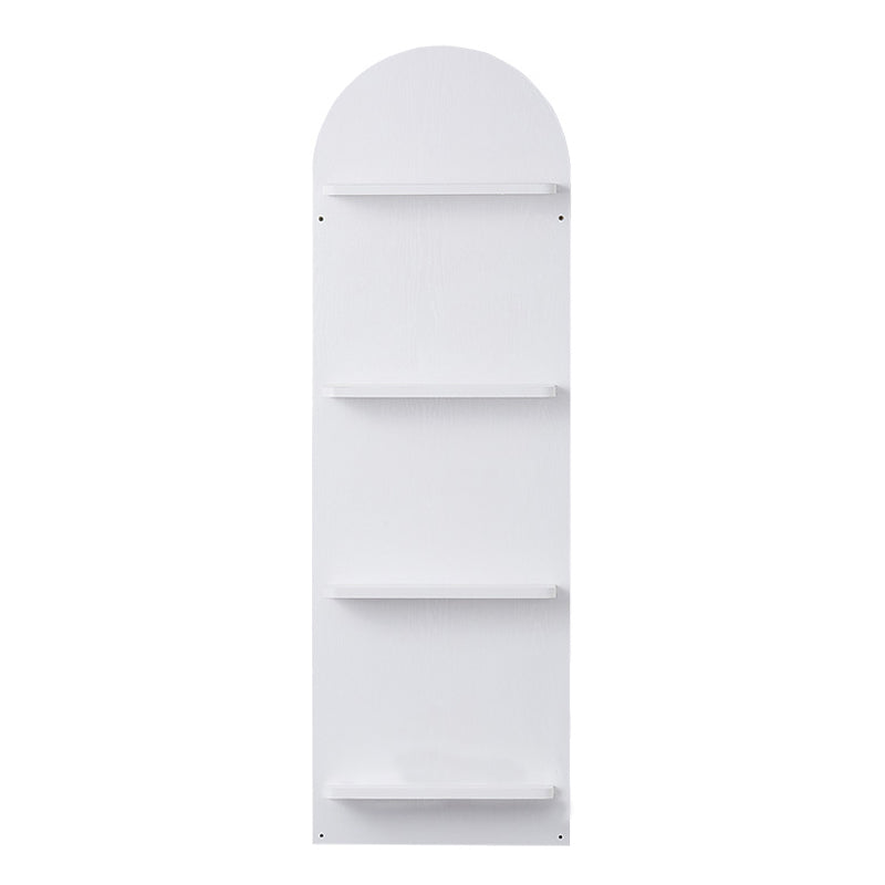 Scandinavian Wooden Bookcase Standard Closed Back Bookshelf with Shelves