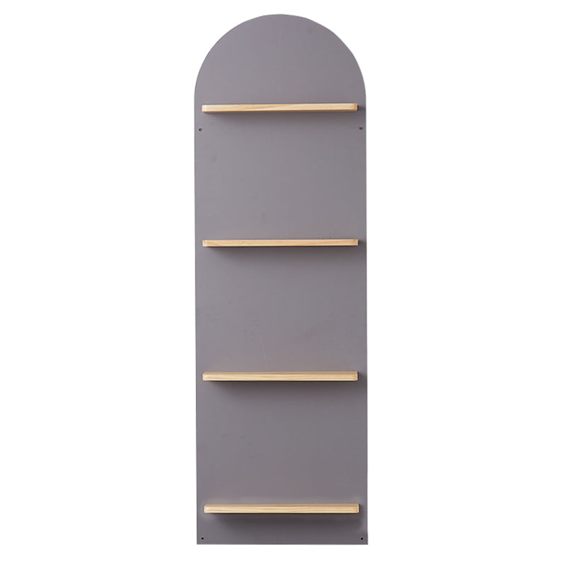 Scandinavian Wooden Bookcase Standard Closed Back Bookshelf with Shelves