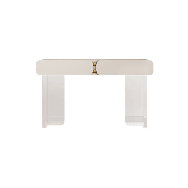 13.77" Wide Make-up Vanity White Makeup Vanity Desk Table with 2/6 Drawers