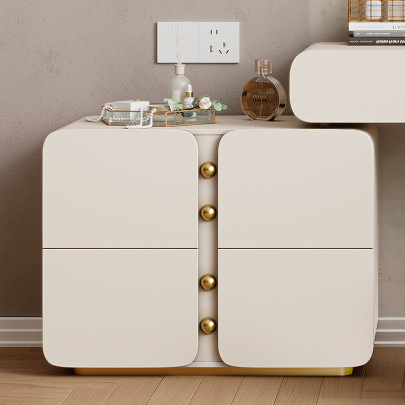 13.77" Wide Make-up Vanity White Makeup Vanity Desk Table with 2/6 Drawers