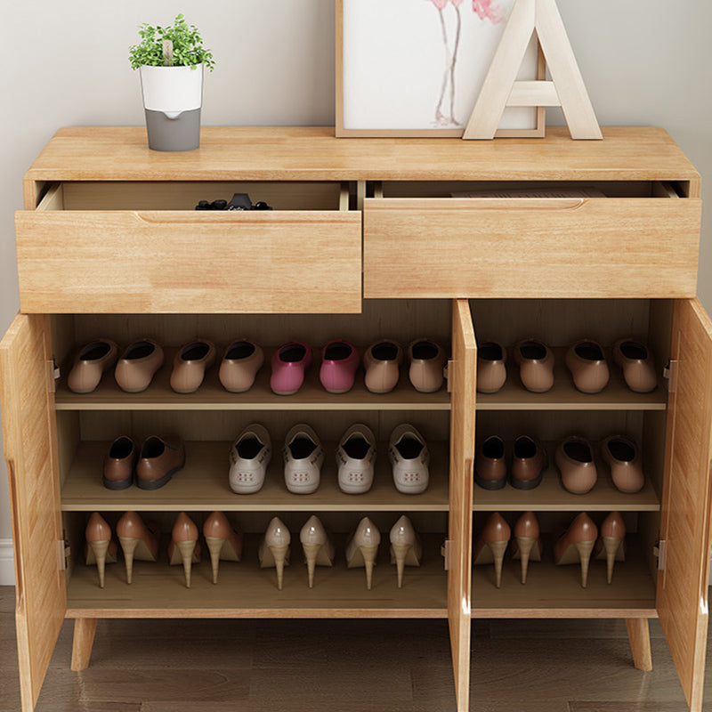 3 - Door Accent Cabinet 39.37" Tall Wood 2 - Drawer Rectangular Accent Chest