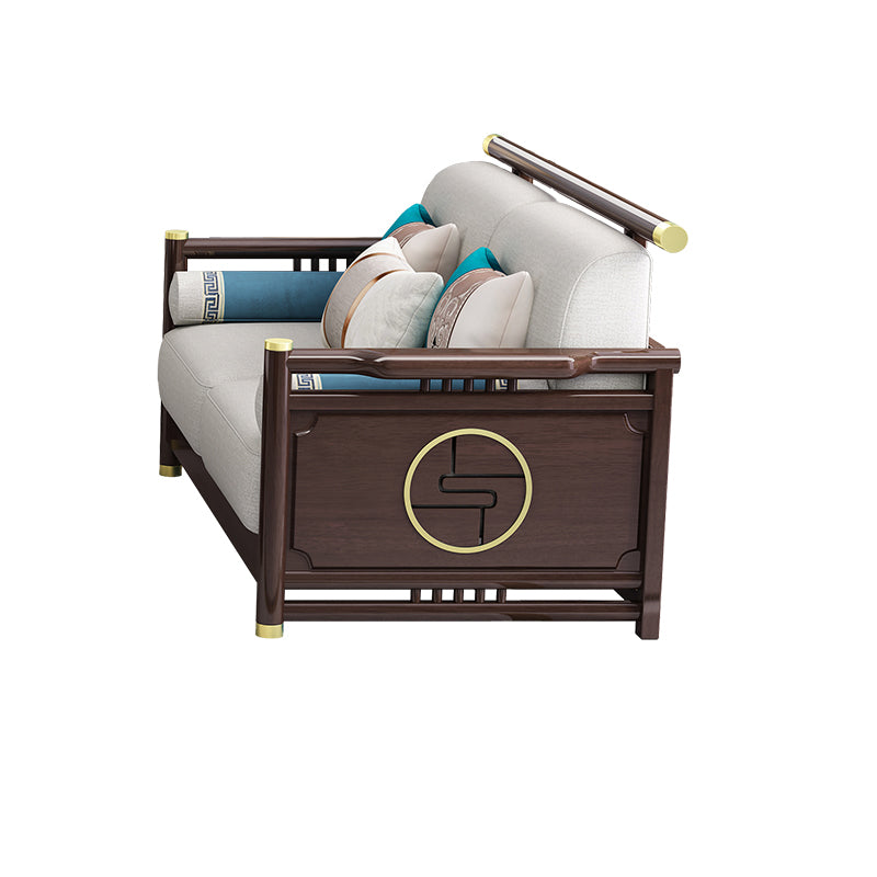 33"H Contemporary Sectional Sofa Fabric Sectional with Bostol Pillows