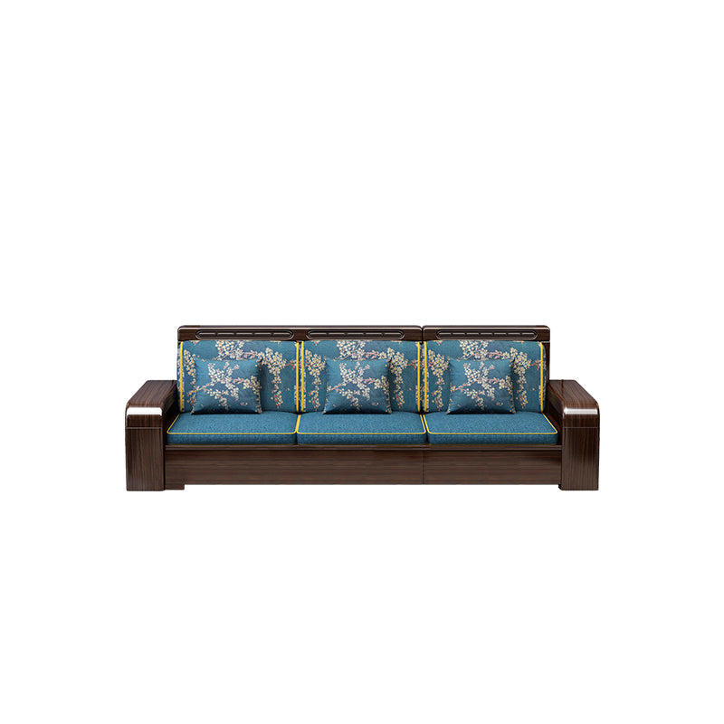 37"H Contemporary Sectional Sofa Storage Fabric Sectional with Bostol Pillows