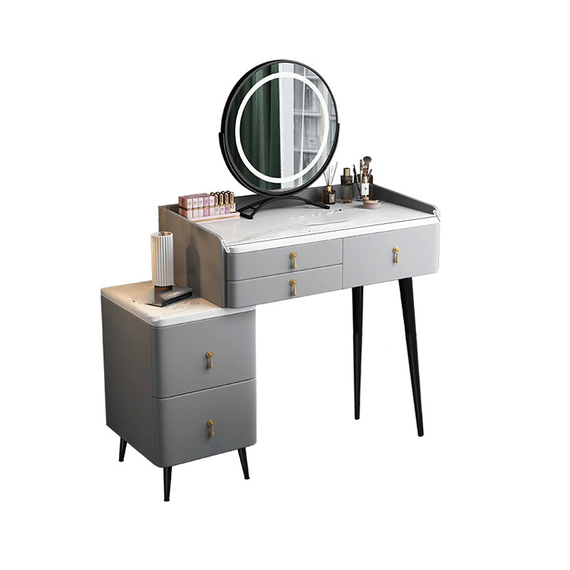 Bedroom Make-up Vanity 31.50" High Modern Dressing Table with 5 Drawers