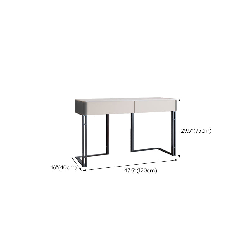 Contemporary Pine Makeup Vanity Desk with Drawers Vanity Makeup Table Set