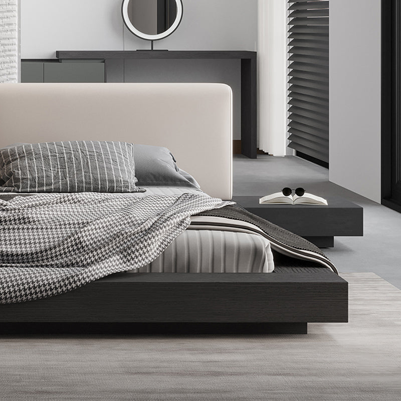 Rectangular Mid-Century Modern Standard Bed Storage Bed Frame Lift Up Storage