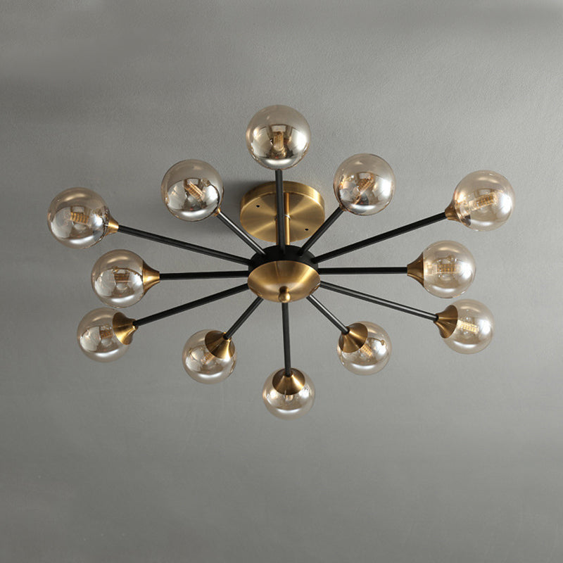 Glass Flush Mount Modern Style Flush Mount Lighting for Bedroom