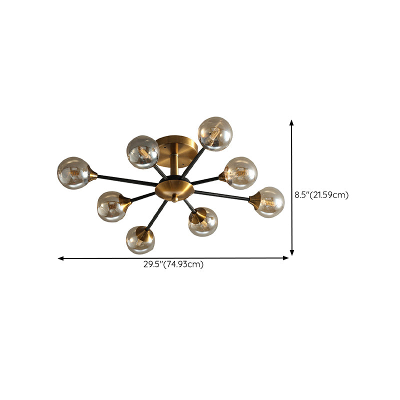 Glass Flush Mount Modern Style Flush Mount Lighting for Bedroom