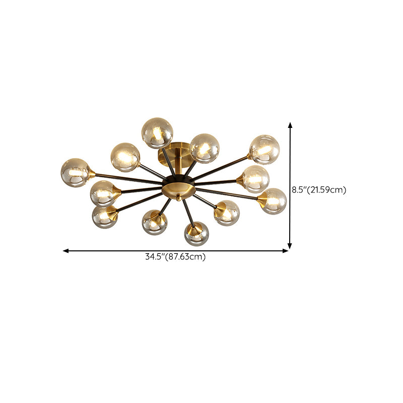 Glass Flush Mount Modern Style Flush Mount Lighting for Bedroom