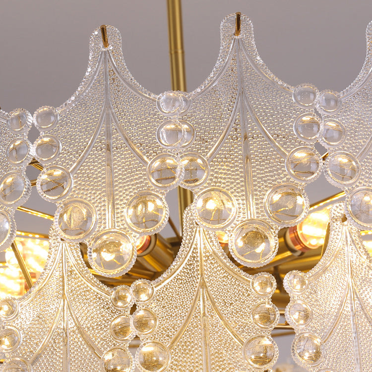 Nordic Glass Ceiling Light Simple Flush Mount Light Fixture for Sitting Room
