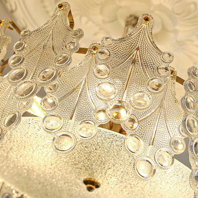 Nordic Glass Ceiling Light Simple Flush Mount Light Fixture for Sitting Room