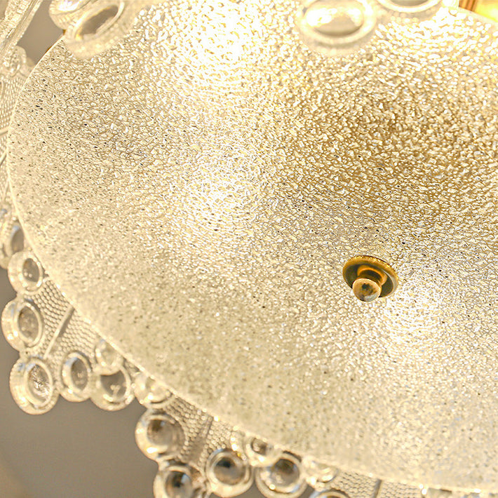 Nordic Glass Ceiling Light Simple Flush Mount Light Fixture for Sitting Room