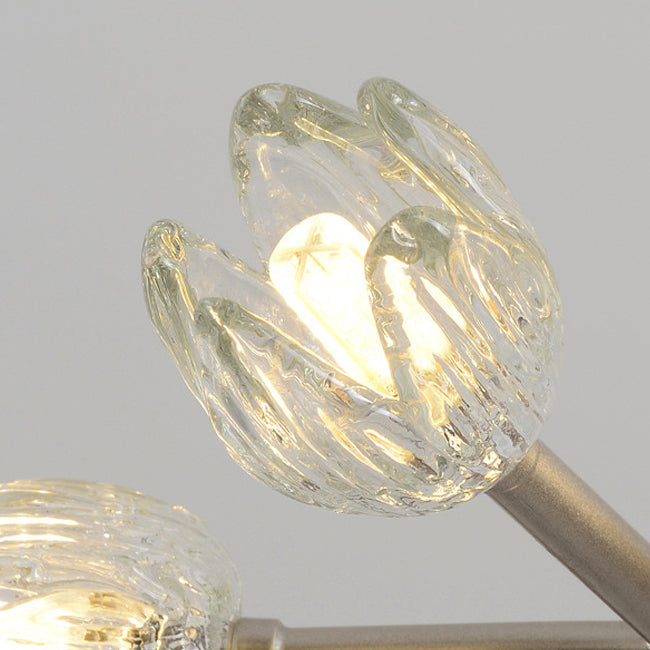 Modern Style Flower Shape Flush Mount Metal Ceiling Light for Living Room