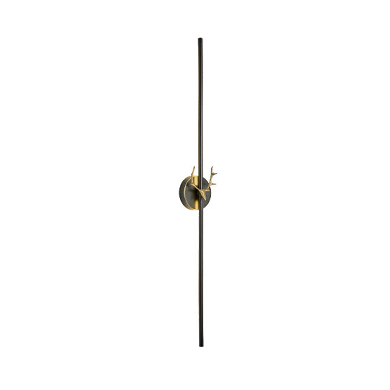 Contemporary LED Wall Sconce Thin-Line Sconce Lighting with Brass for Bedroom
