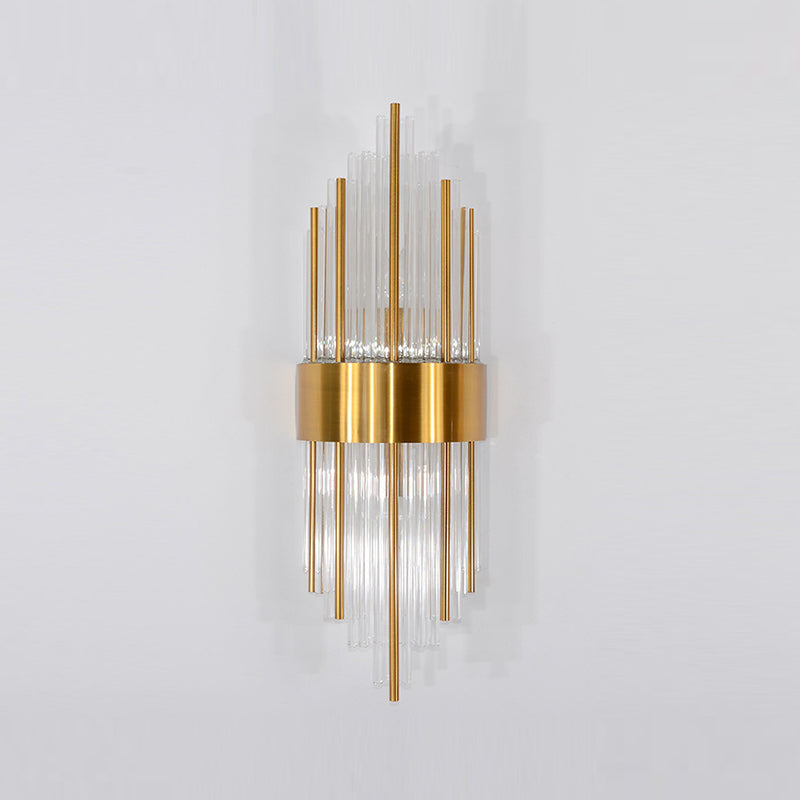 Crystal Geometric Shape Wall Light Modern Style 2 Lights Wall Light Sconce