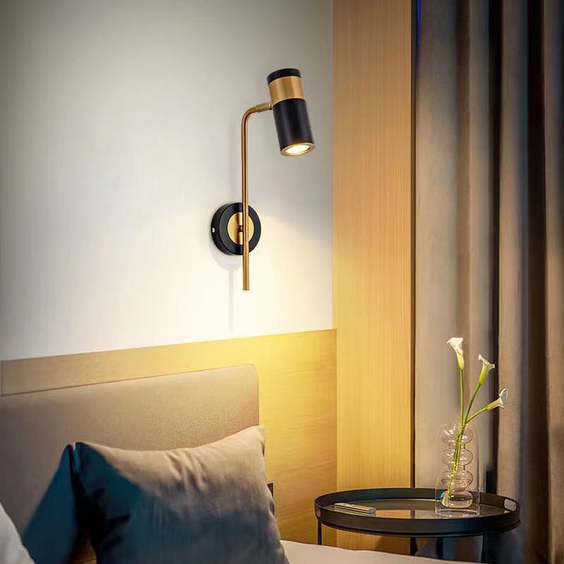 Metal Cylinder Wall Mount Lamp Simple 1 Light Wall Mounted Light Fixture