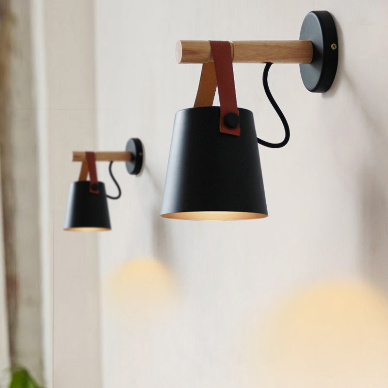 Metal Cone Shape Wall Light Modern Style 1 Light Wall Light Sconce