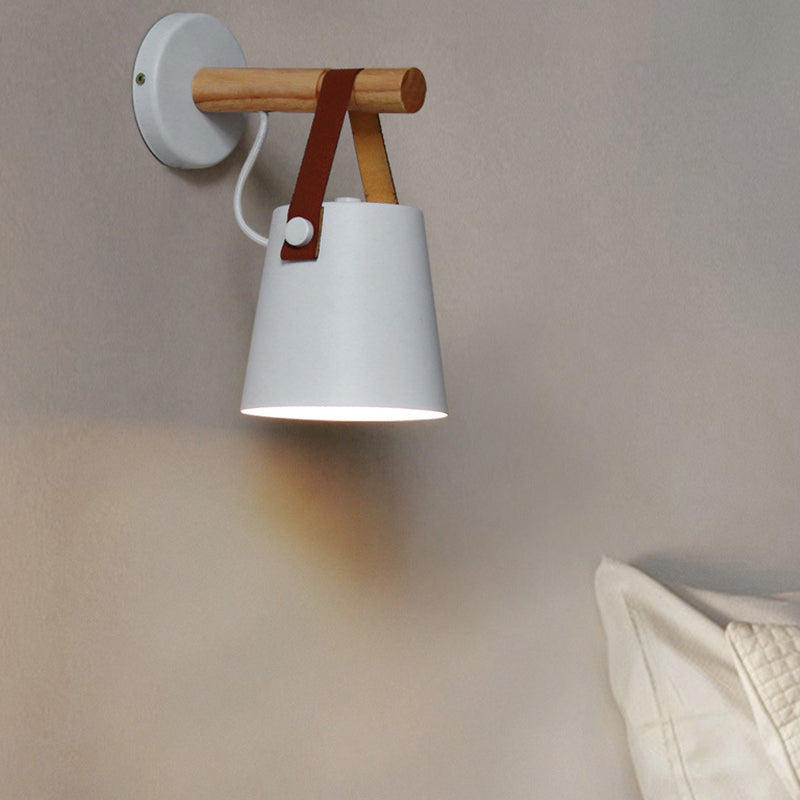 Metal Cone Shape Wall Light Modern Style 1 Light Wall Light Sconce