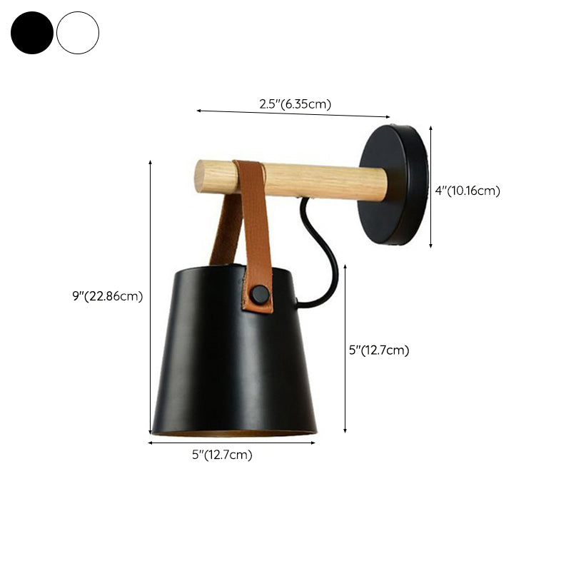 Metal Cone Shape Wall Light Modern Style 1 Light Wall Light Sconce