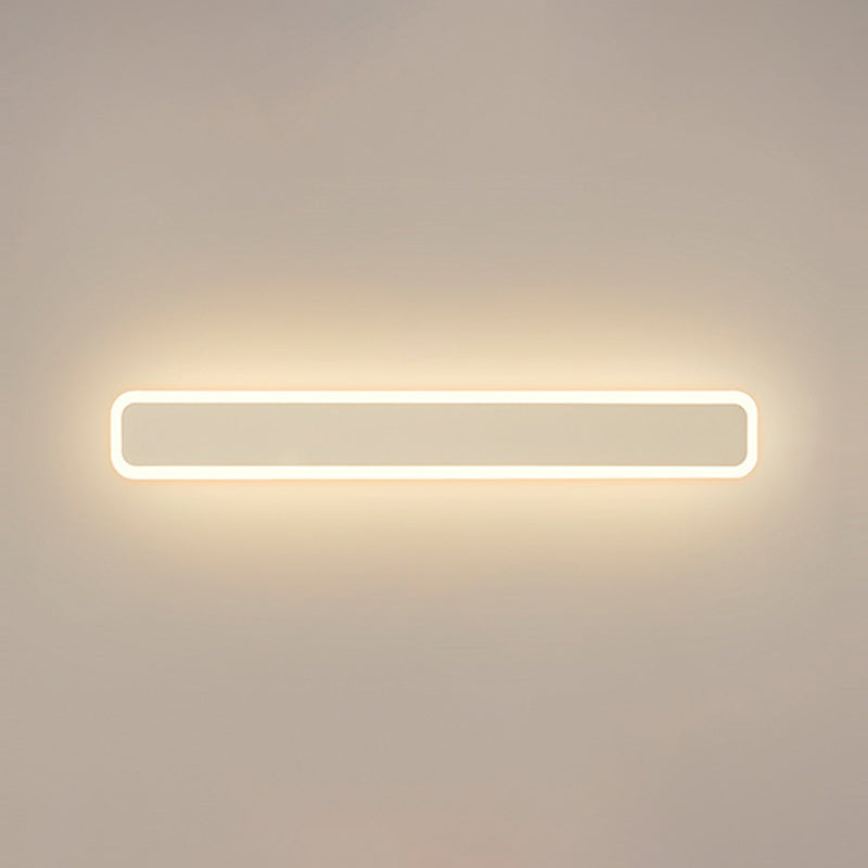 Modern Style Rectangle Shape Wall Sconce Acrylic 1 Light Sconces for Bedroom