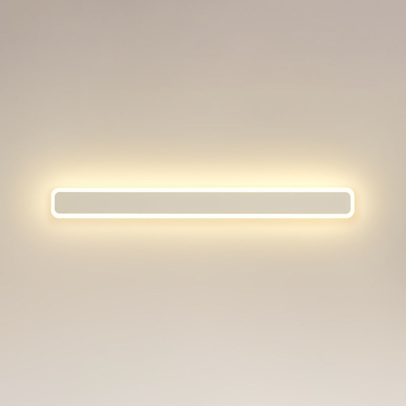 Modern Style Rectangle Shape Wall Sconce Acrylic 1 Light Sconces for Bedroom