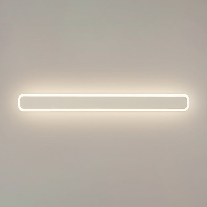 Modern Style Rectangle Shape Wall Sconce Acrylic 1 Light Sconces for Bedroom