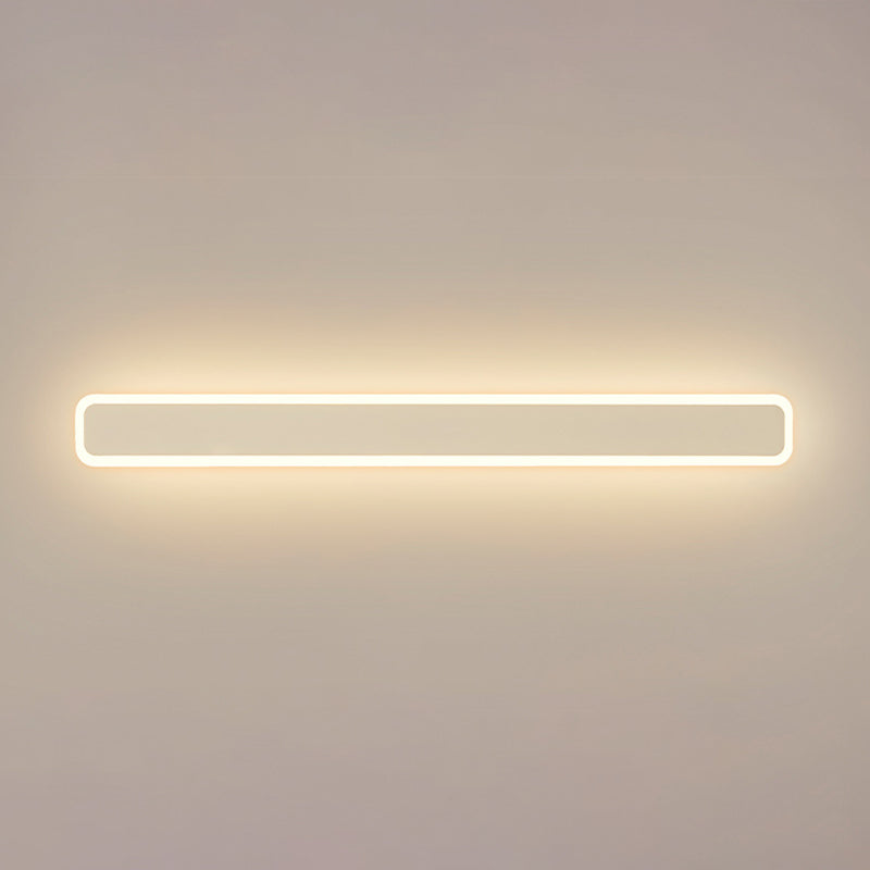 Modern Style Rectangle Shape Wall Sconce Acrylic 1 Light Sconces for Bedroom
