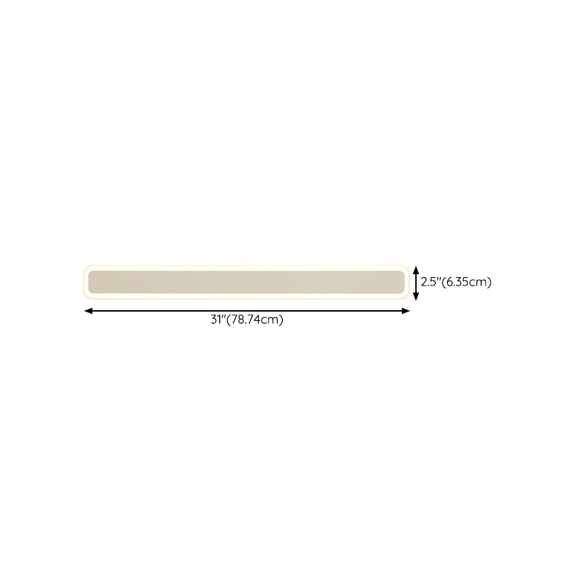 Modern Style Rectangle Shape Wall Sconce Acrylic 1 Light Sconces for Bedroom