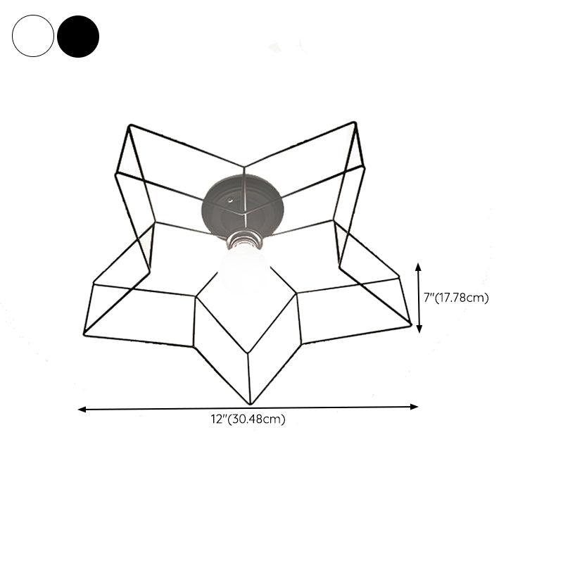 Star Shape Flush Mount Ceiling Fixture Modern Flush Ceiling Lights for Dining Room