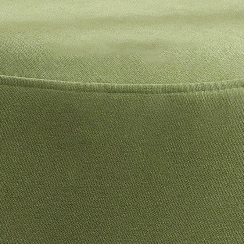 Contemporary Pure Color Footstool Round Tear Resistant Footstool