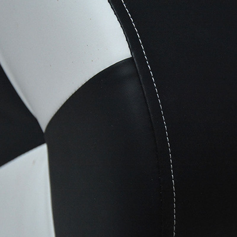 Modern Leather Pouf Stain Resistant Color Pouf for Drawing Room