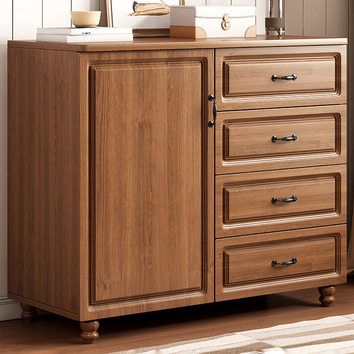 Modern Storage Cabinet Solid Wood Cabinet with Drawer for Home