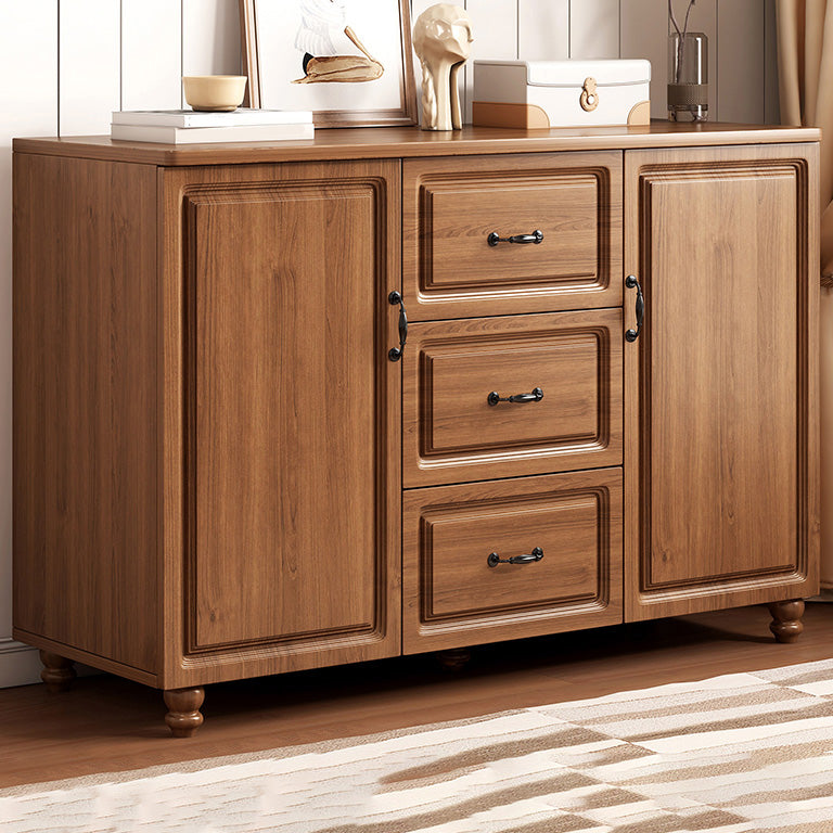 Modern Storage Cabinet Solid Wood Cabinet with Drawer for Home