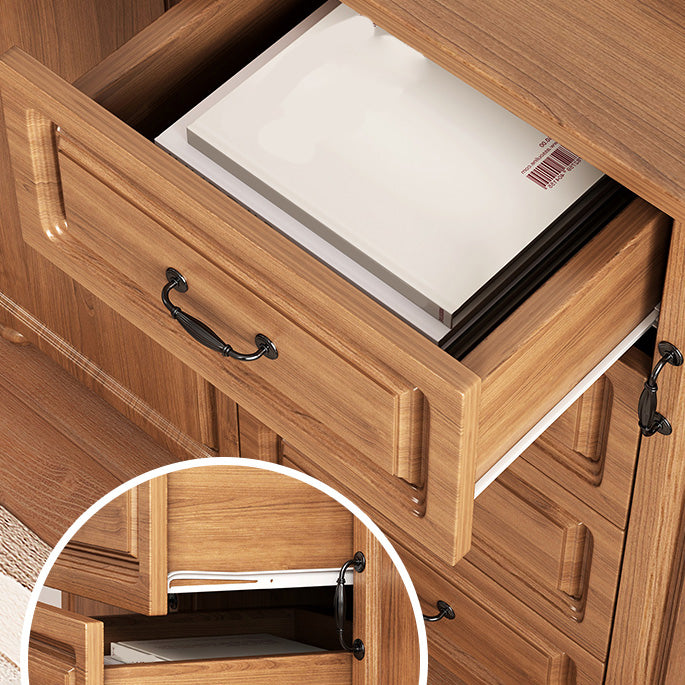 Modern Storage Cabinet Solid Wood Cabinet with Drawer for Home