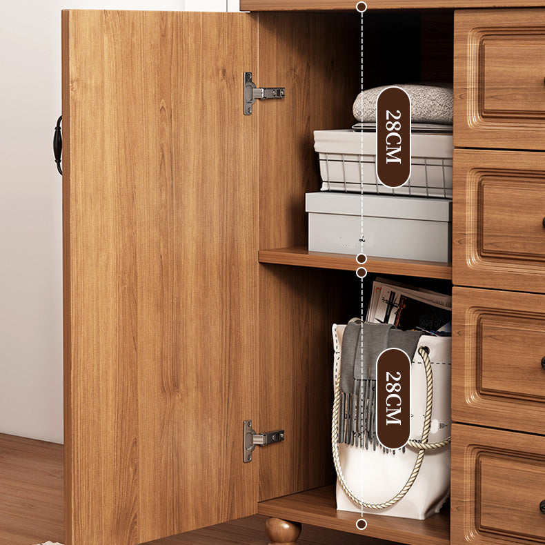 Modern Storage Cabinet Solid Wood Cabinet with Drawer for Home