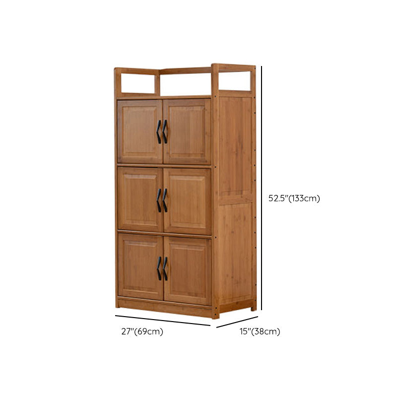 14.96 inch Wide Wooden Storage Cabinet with Door for Living Room