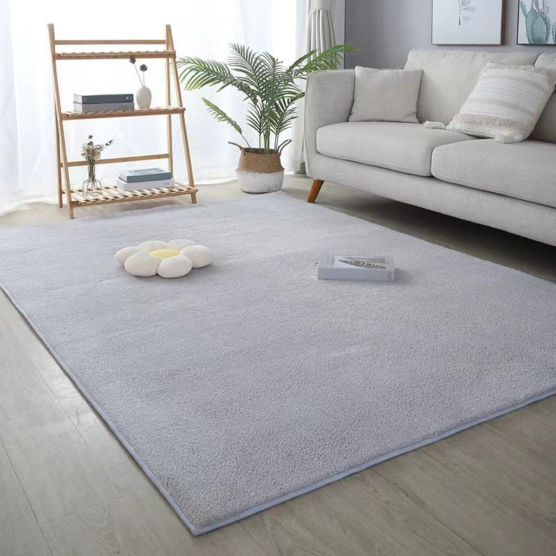 Tapis décontracté vert en Polyester, couleur Pure, pour l'intérieur, lavable, pour la décoration de la maison